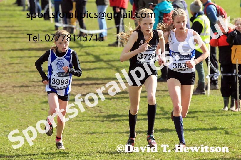 Girls Under-15s 2022 CAU Inter Counties Cross Country, Prestwold Hall, Loughborough.  Photo: David T. Hewitson/Sports for All Pics
